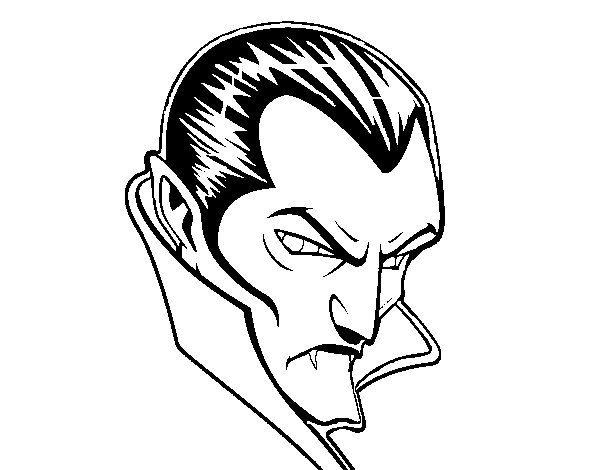 Halloween Dracula Coloring Pages - Coloring Man